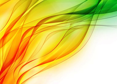 Abstract color waves clipart