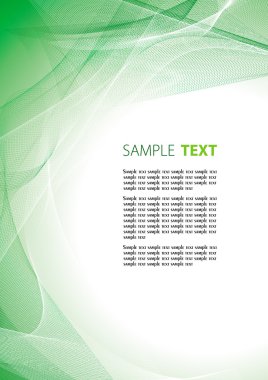 Abstract green template clipart