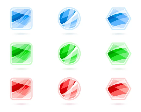 Boutons cristal — Image vectorielle