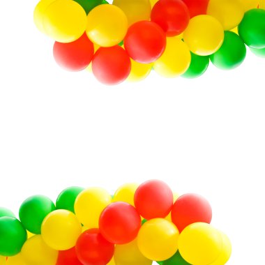 Multi-coloured balloons clipart