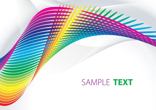 抽象的な虹色テープ — ストックベクタ