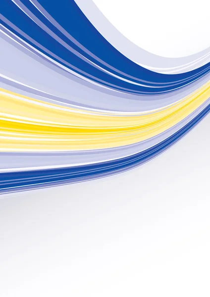 Gabarit abstrait bleu et jaune — Image vectorielle