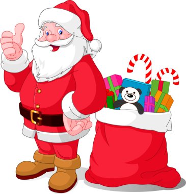 Happy Santa clipart