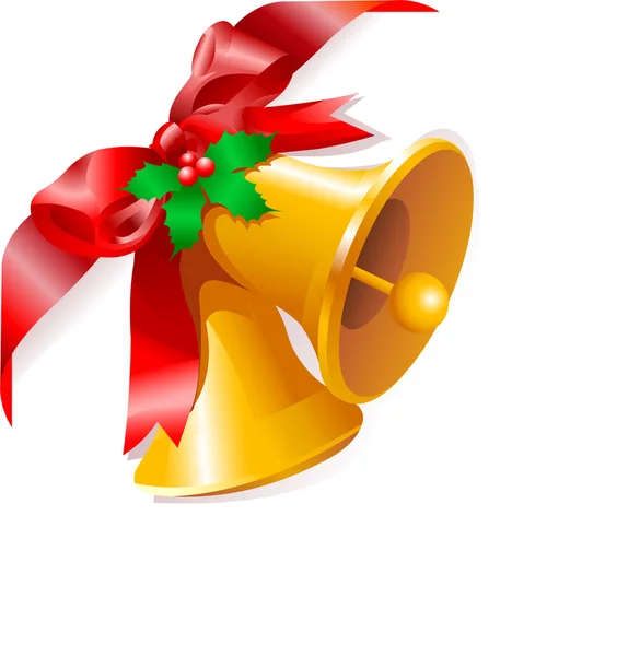 Coin cloches de Noël — Image vectorielle
