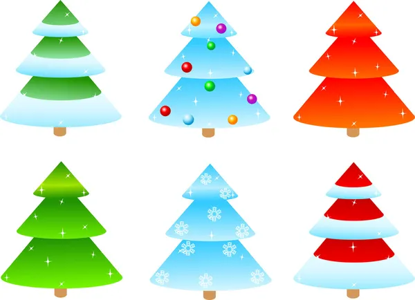 Noel Ağaçları — Stok Vektör