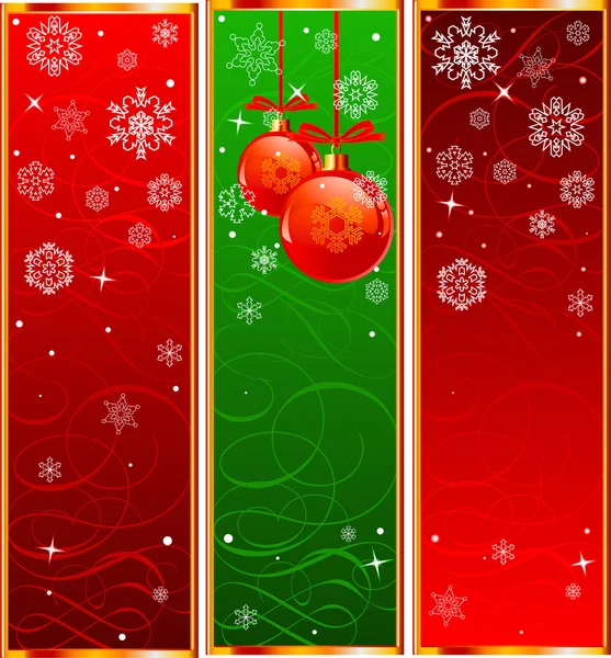 Bannières de Noël — Image vectorielle