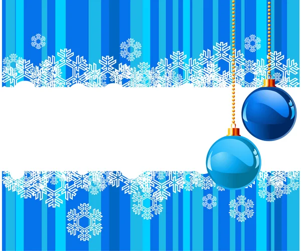 Fond de Noël avec flocon de neige — Image vectorielle