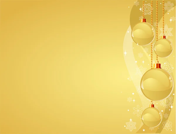 Золото новорічні фону — стоковий вектор