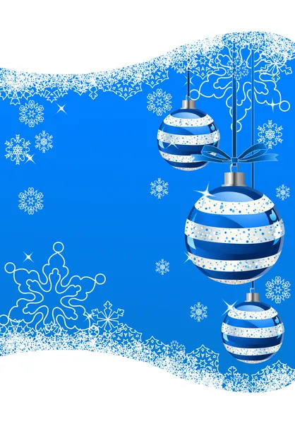Christmas Background with balls — Stock Vector