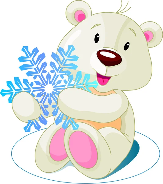 Bear_snow — Stockový vektor