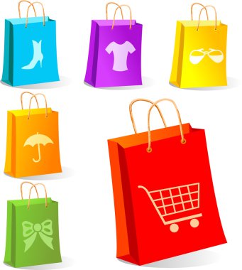 Shopping bags clipart