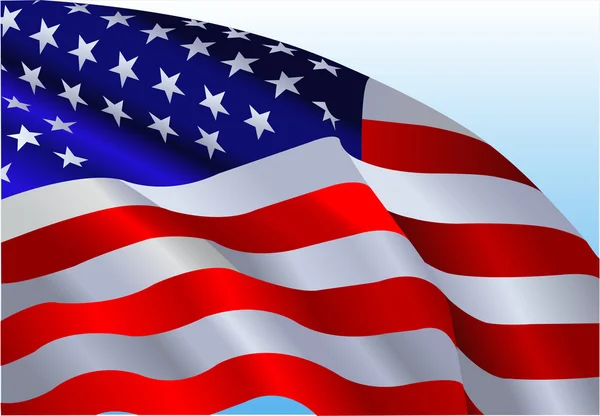 La bandera americana — Archivo Imágenes Vectoriales