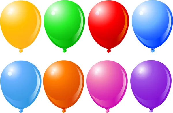 Balloons Singles — Stock Vector