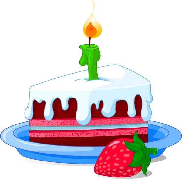 Tort urodzinowy — Wektor stockowy