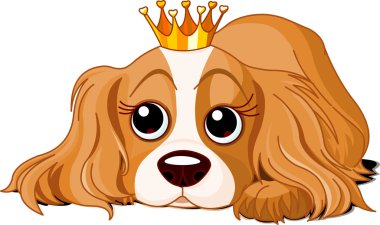 Royalty dog clipart