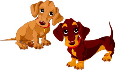 Dachshunds clipart