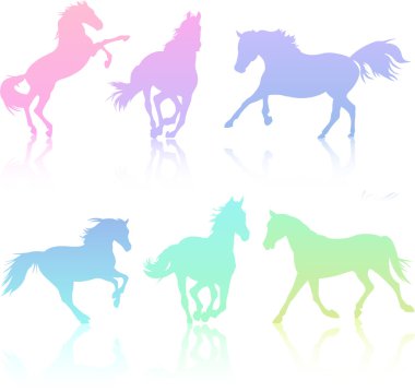 Horse Silhouette Collection clipart