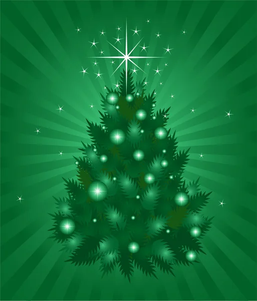 Зеленый фон Рождества — стоковый вектор
