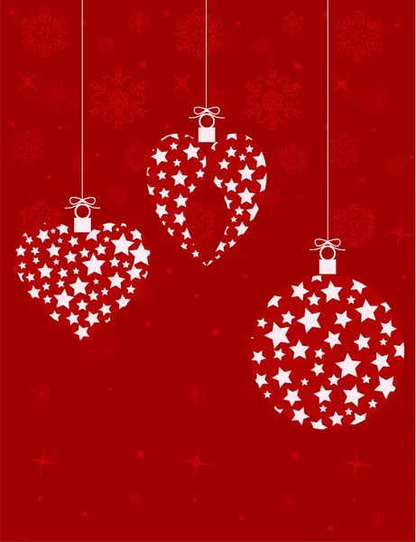 Jul dekorationer bakgrund — Stock vektor