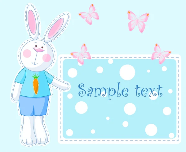 stock vector Bunny Card