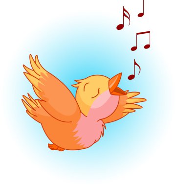 Bird song clipart