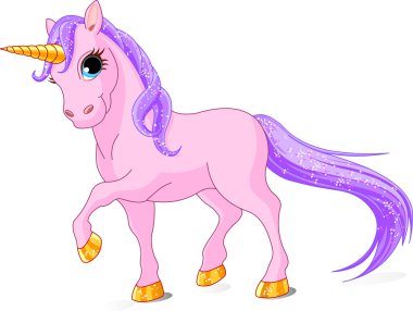 güzel pembe unicorn