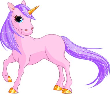 Pink Unicorn clipart