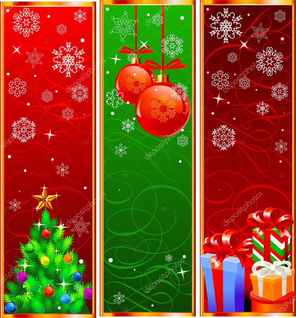 Christmas Banners Stock Vector Image by ©Dazdraperma #1329814