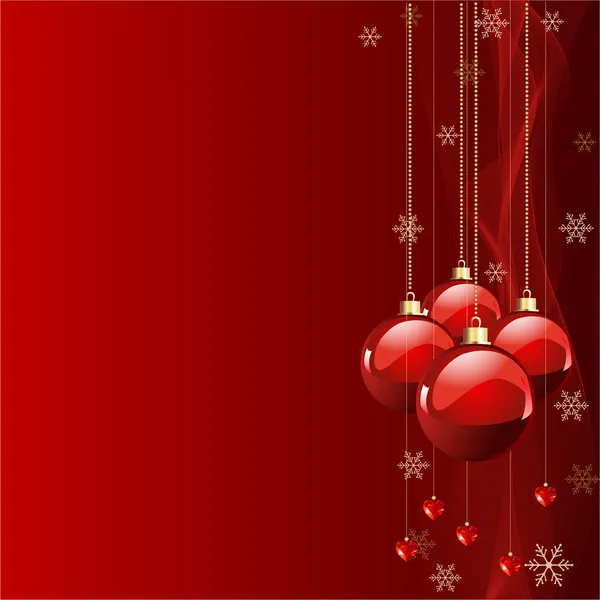 Colores rojos Fondo de Navidad — Archivo Imágenes Vectoriales
