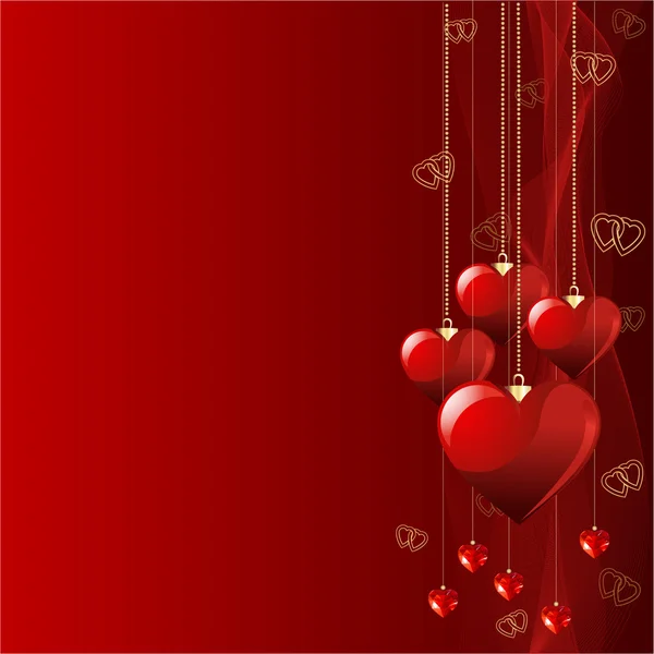 Beau fond valentin . — Image vectorielle