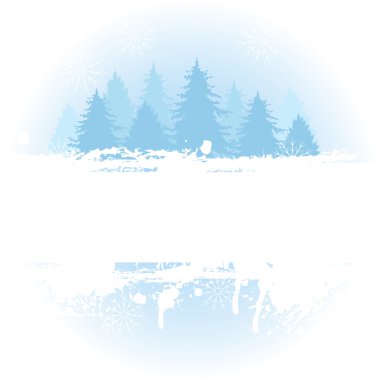 Winter background clipart