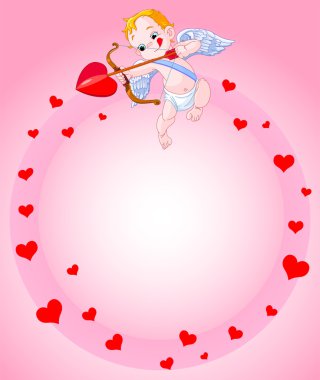 Cupid background clipart