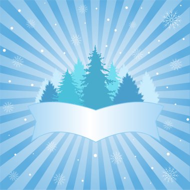 Winter background clipart