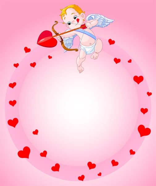 Cupidon fond — Image vectorielle