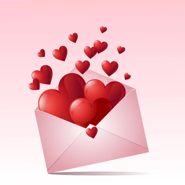 Älska mail — Stock vektor