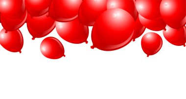 düşen kırmızı balonlar