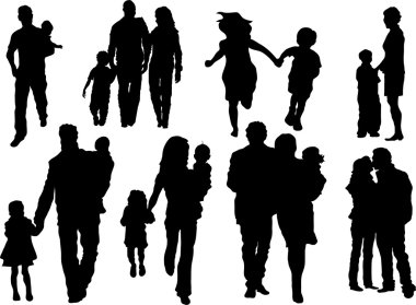 Happy family clipart