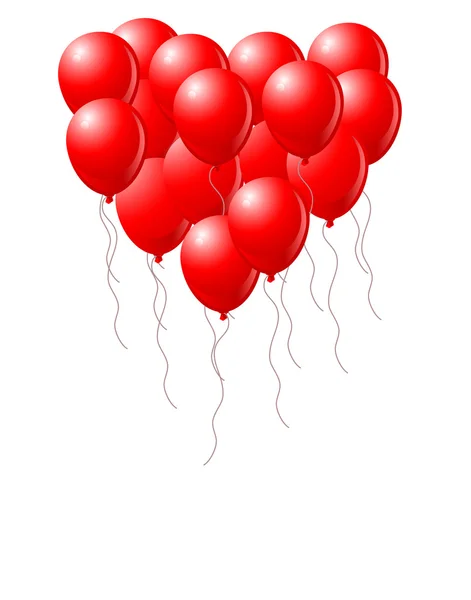 Hartballonnen — Stockvector