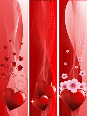 Valentine's Day banners clipart