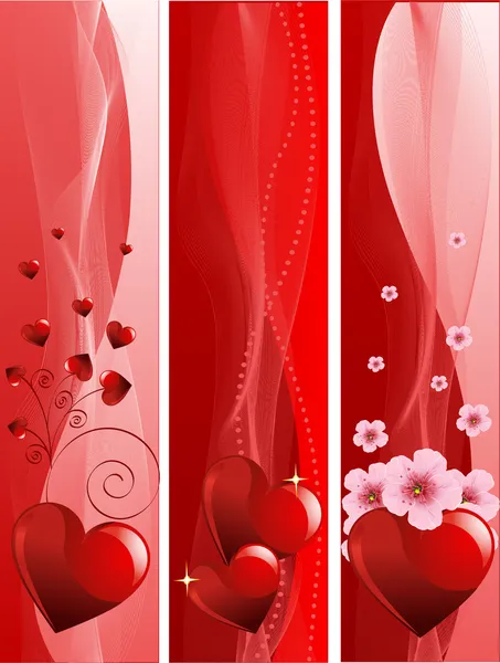 Баннеры Дня Святого Валентина — стоковый вектор