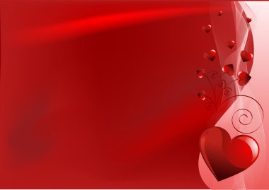 Red Valentine's day background clipart