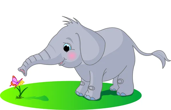 Elefante bebé lindo — Archivo Imágenes Vectoriales