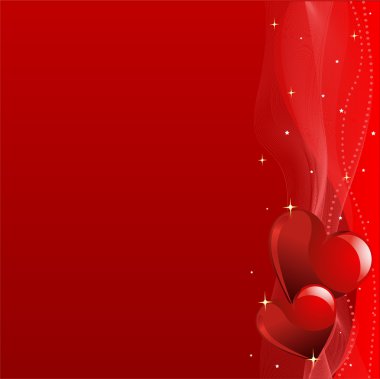 Red Valentine's day background clipart