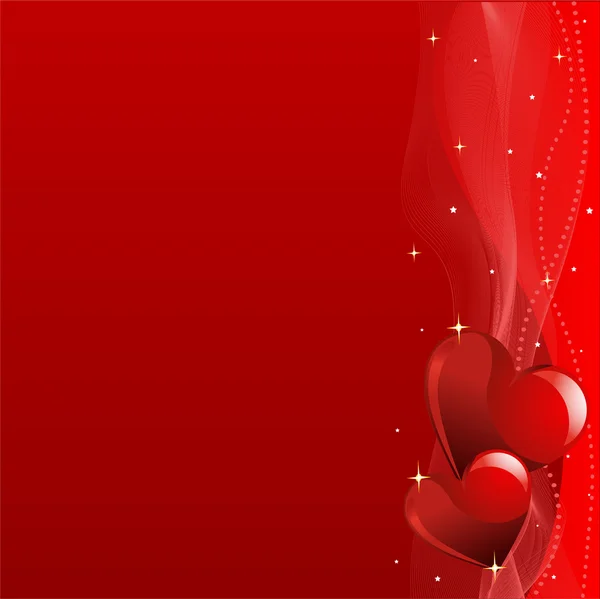 Kırmızı Sevgililer günü arka plan — Stok Vektör