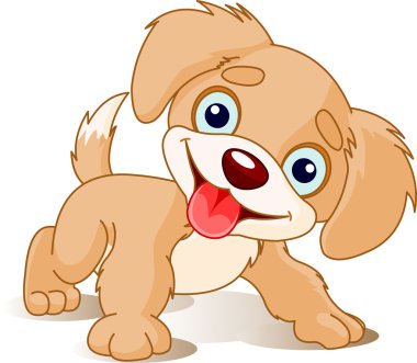 Playful Puppy clipart