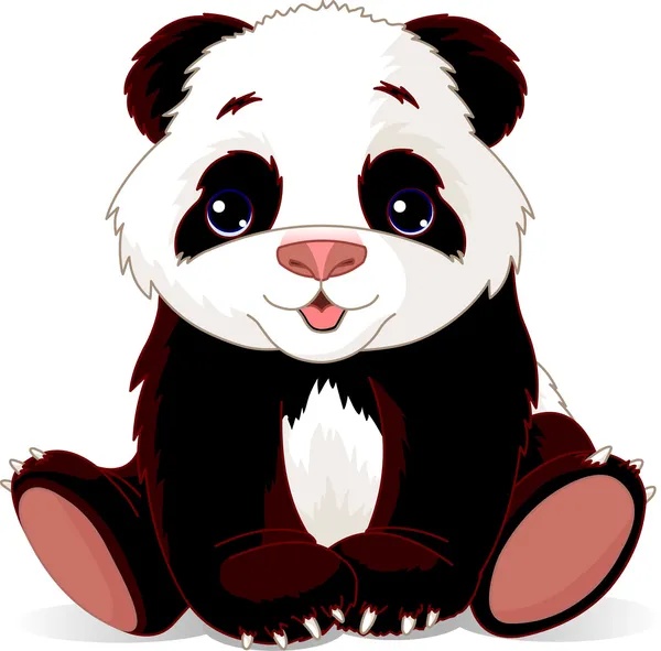 Pandababy — Stockvektor