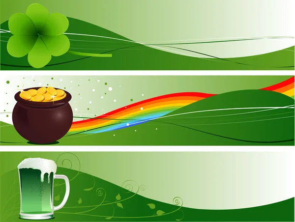 Bannières de St. Patrick — Image vectorielle