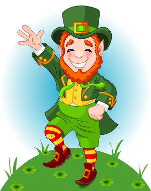 Lucky Dancing Leprechaun clipart