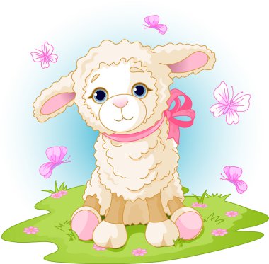 Easter lamb clipart