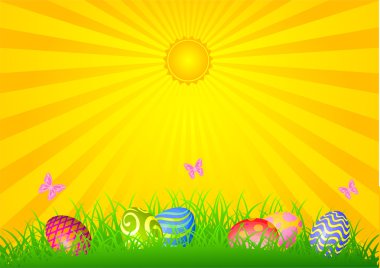 Easter shiny day clipart